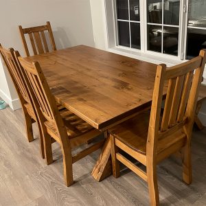 Pine-chestnut-stain-X-leg-table